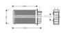 AVA QUALITY COOLING FT6191 Heat Exchanger, interior heating